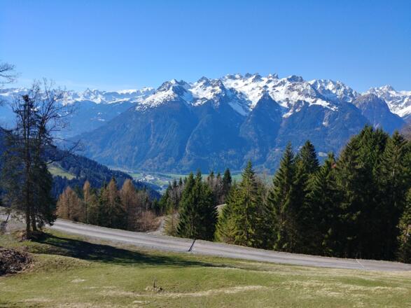 Blick Richtung Rätikon