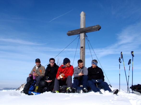 Gipfelrast am Mittagstein 1260 m