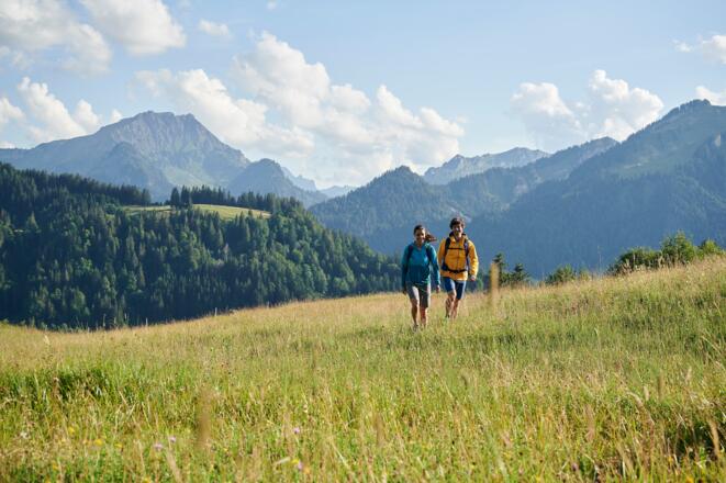 Wandern mit Ausblick in Sibratsgfäll