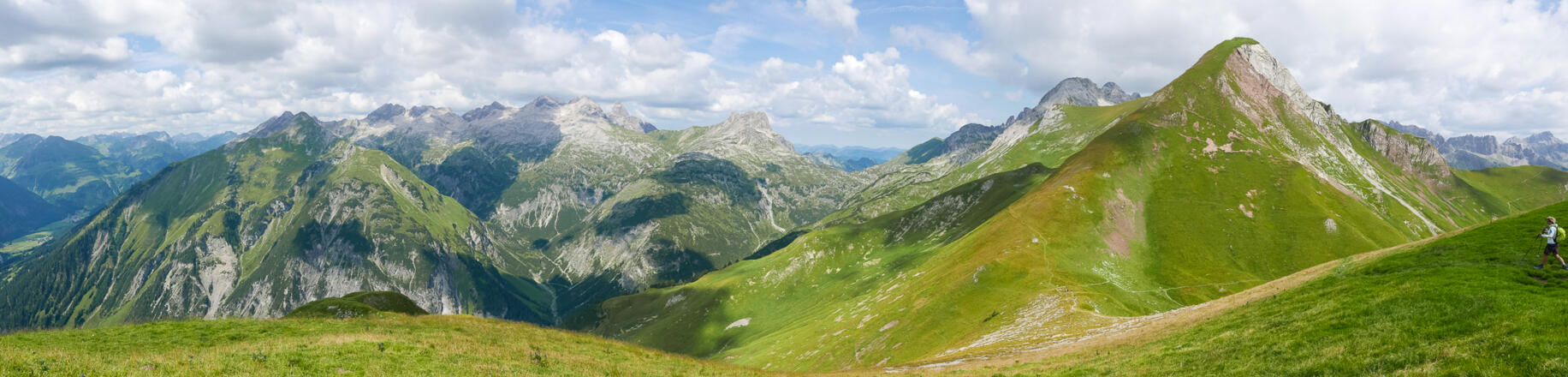 Allgäuer Alpen Hauptkamm bis zur Rothornspitze