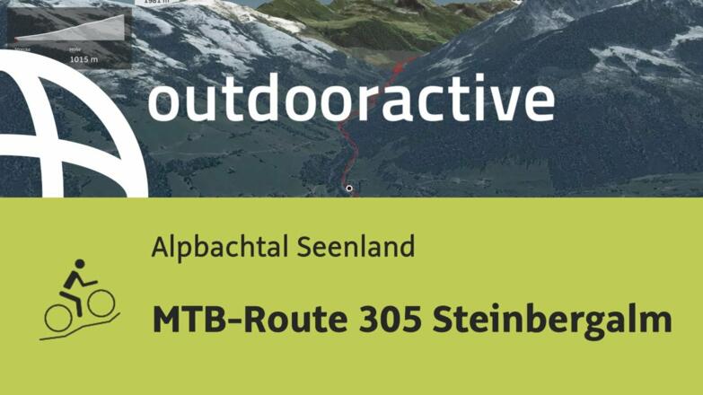 Mountainbike-tour im Alpbachtal Seenland: MTB-Route 305 Steinbergalm