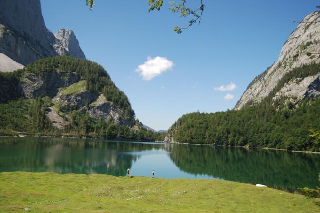 Blick auf den Hinteren Gosausee