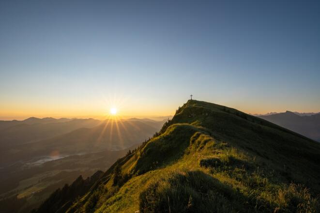 Sonnenaufgang auf der Winterstaude
