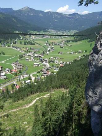 Diese Seilbrücke kann auch umgangen werden