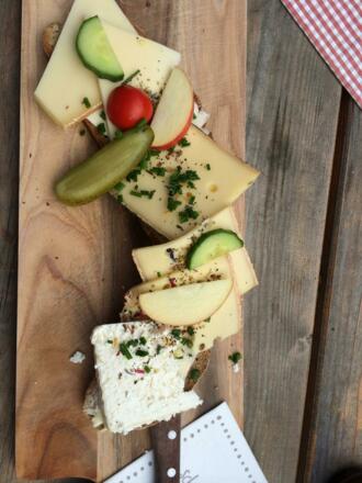 Käsejause auf der Pronebenalm