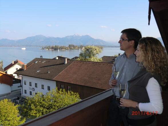 Blick vom Balkon