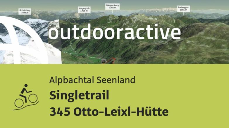 Mountainbike-tour im Alpbachtal Seenland: Singletrail 345 Otto-Leixl-Hütte