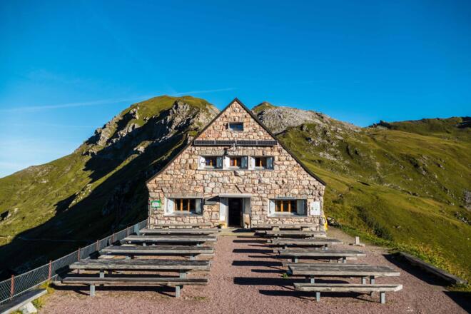 Pfälzerhütte 2108 Meter über Meer