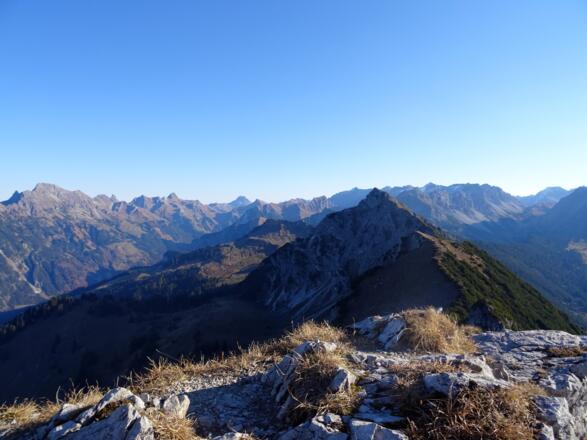 Blick auf den Nachbarberg, das Breithorn