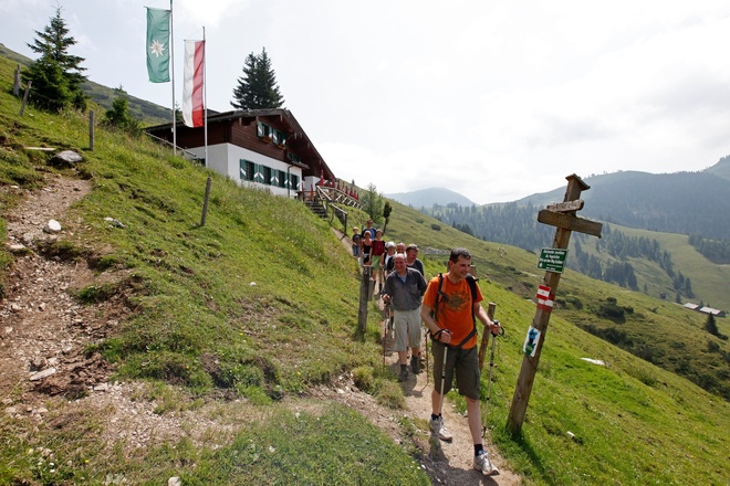 Aufbruch von der Dr. Heinrich Hackl Hütte