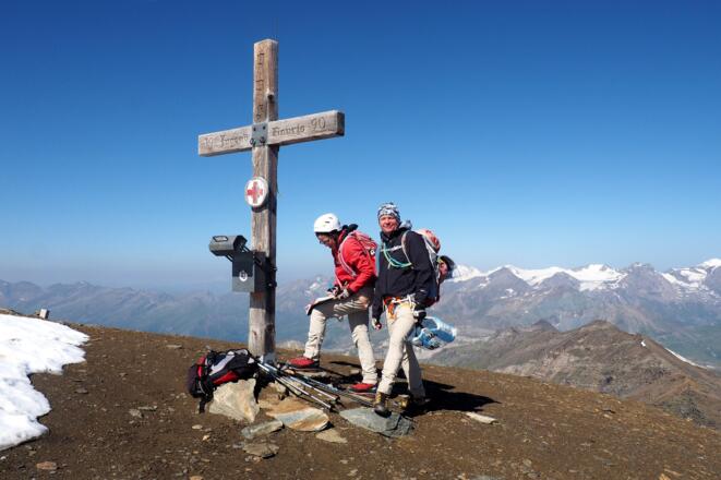 Hocharn 3.254m mit Glocknergruppe