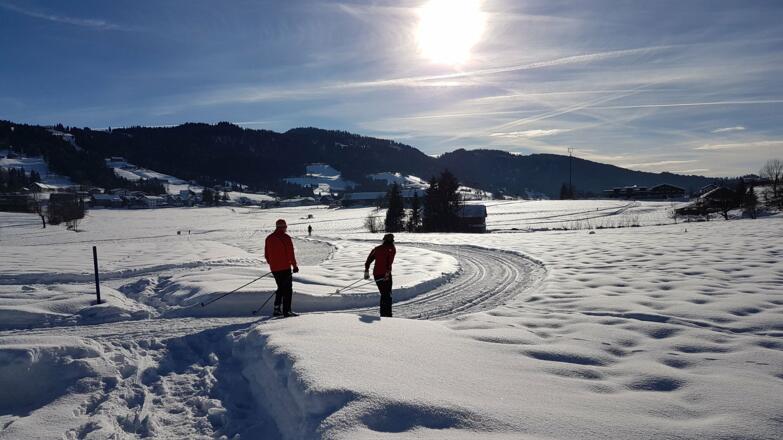 Sonnige Langlaufloipe Alberschwende