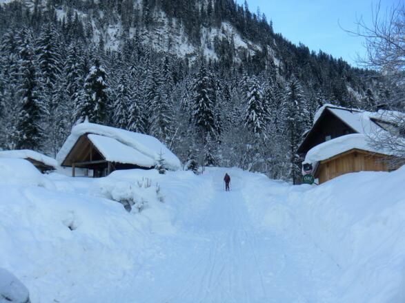 Start bei der Rodelbahn in Gosau Hintertal