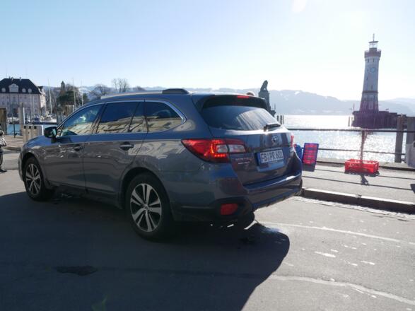 Mit dem Subaru Outback am Bodensee
