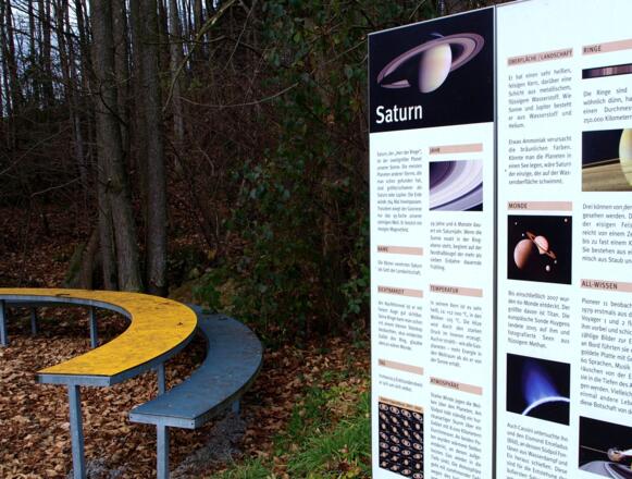 Infopunkt "Saturn" am Cosmi-Planetenweg