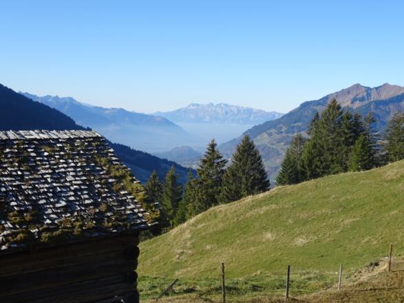 Blick hinaus in den Walgau