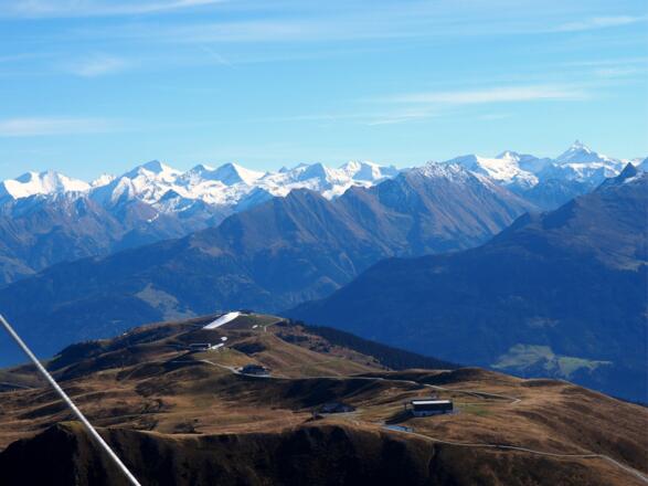 Schiarena Wildkogel mit Glocknergruppe
