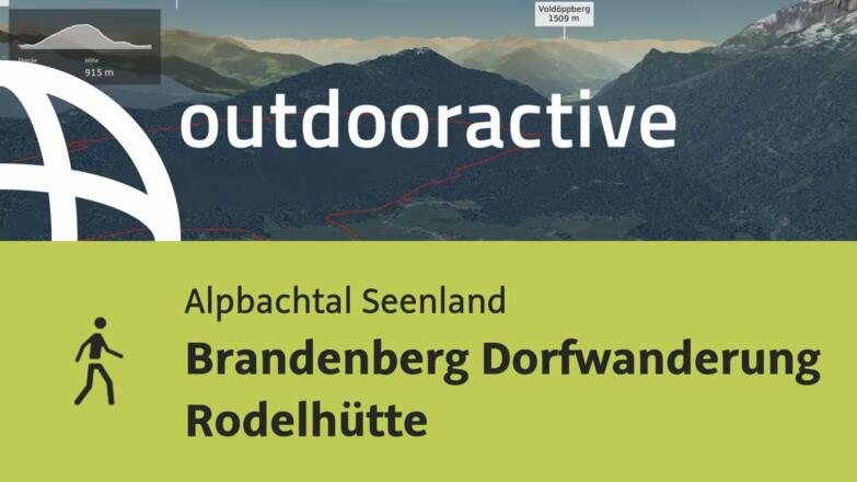 Wanderung im Alpbachtal Seenland: Brandenberg Dorfwanderung Rodelhütte