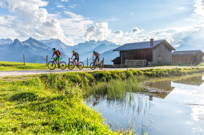 Mountainbiken am Fritzensee