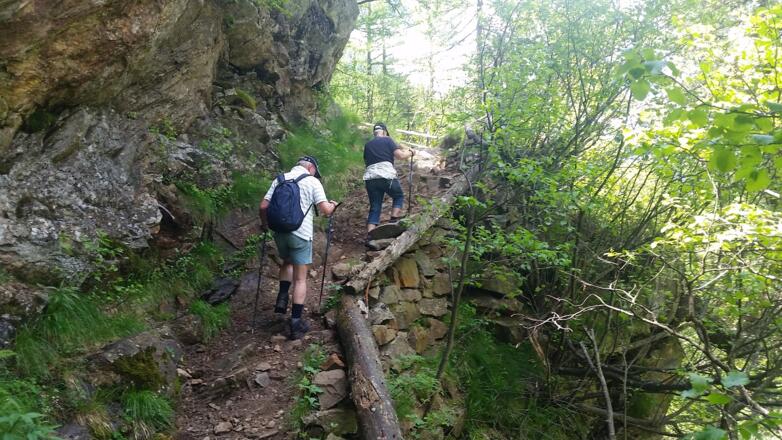Letzer Anstieg vor dem See