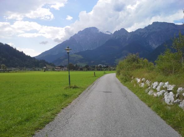 Entspannt geht es von Leogang nach Saalfelden.