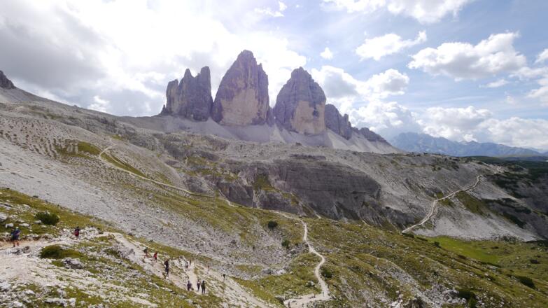 Blick auf die Drei Zinnen