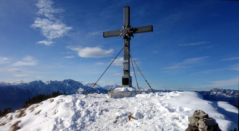 Gipfelkreuz vom Schmittenstein 1695m