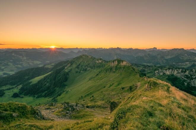 Sonnenaufgang auf der Winterstaude