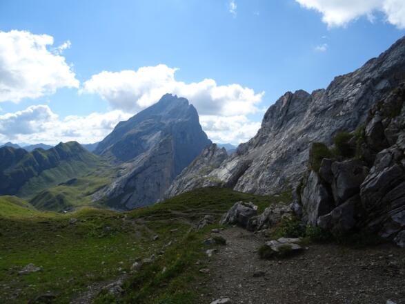 Blick vom Verajoch hinunter Richtung Schweizer Tor
