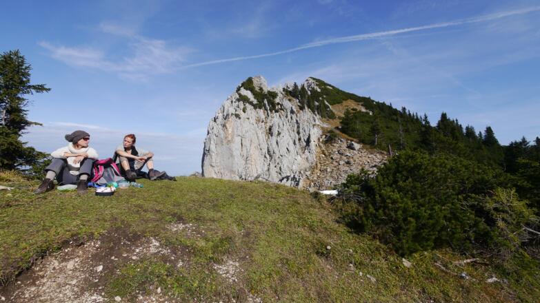 Rast an der Vilser Scharte (1817 m)