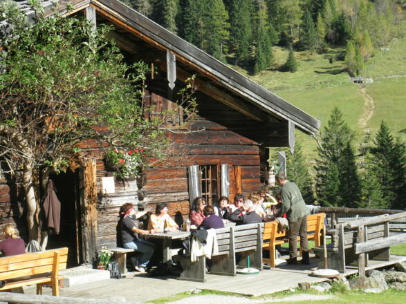 Rast auf der Fallhausalm