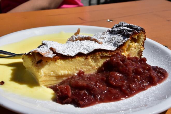 Topfenlasagne auf der Totalphütte