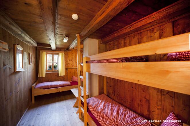 Bettenlager auf der Neuen Magdeburger Hütte