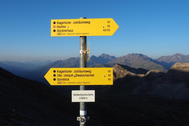 Weißenbachscharte 2644m