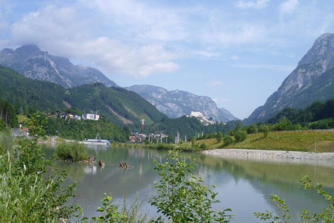 Entlang der Salzach Richtung Pfarrwerfen