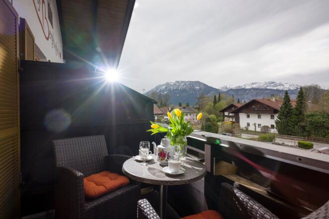 Aussicht vom Balkon