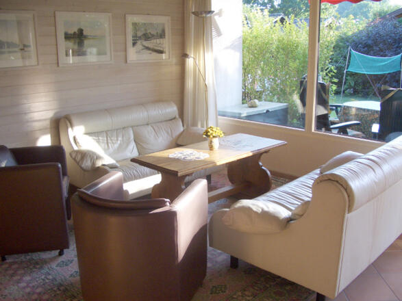 Wohnzimmeransicht Ferienhaus Maja