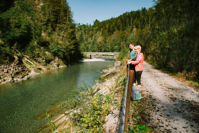 Wandern entlang der Bregenzerach