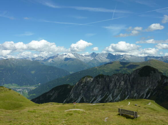 Blick hinunter ins Gschnitztal bzw. ins Wipptal
