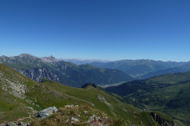 Oberhalb des Lichtsees auf dem Weg zur Rötenspitze