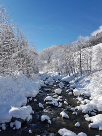 Schöne Winterlandschaft in Mellau
