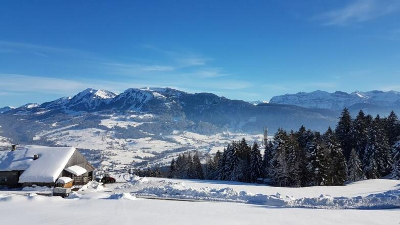 Aussicht vom Kaltenbrunnen auf Egg