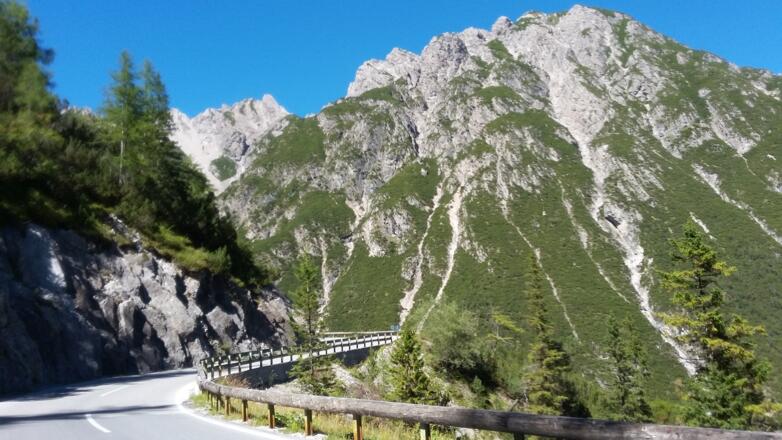 Ausblick bei der Auffahrt zum Hahntenjoch
