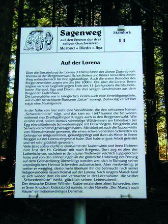Tafel Sagenweg Lorenapass