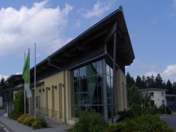 Im Rhön-Infozentrum können wir uns über das Biosphärenresrevat informieren.