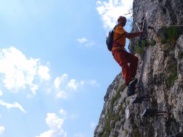 Fotogene Schlüsselstelle bei 900m