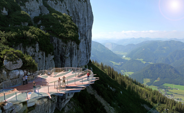 Aussichtsplattform Steinplatte Waidring
