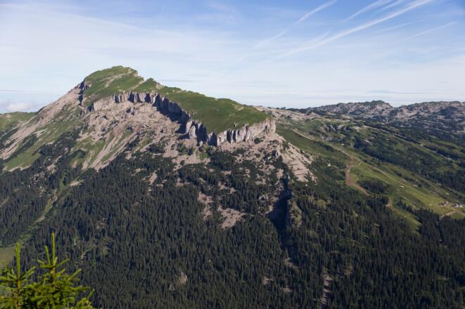 Hoher Ifen vom Grat des Muttelbergkopf aus