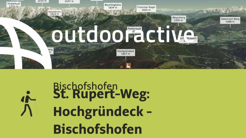 Pilgerweg in Bischofshofen: St. Rupert-Weg: Hochgründeck - Bischofshofen