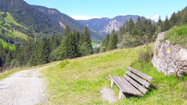 Blick zurück Richtung Brand